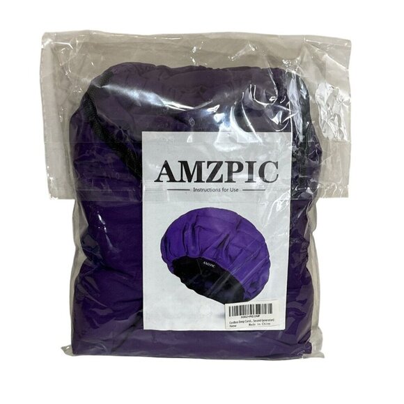 AMZPIC Microwavable Deep Conditioning Hair Bonnet Purple New - Picture 2 of 7